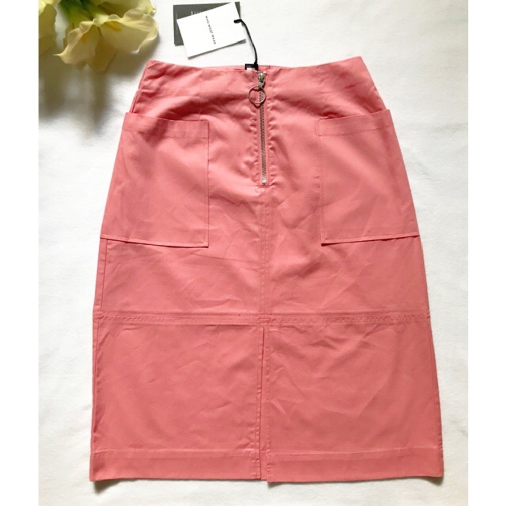 🆕 Who What Wear Zipper-Front Pencil Skirt - Picture 3 of 8